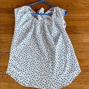Sleeveless Polka Dot Top